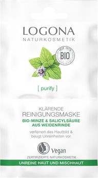 LOGONA PURIFY Klärende Reinigungsmaske Bio-Minze 15ml