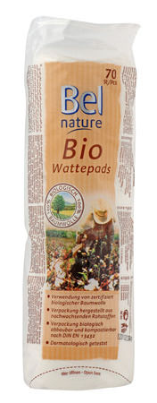 Bel Nature Wattepads 100% Baumwolle 50 Stück