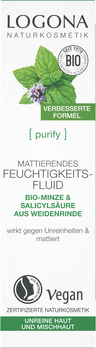 LOGONA PURIFY Mattierendes Feuchtigkeitsfluid Bio-Minze 30ml