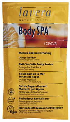 Lavera Body-SPA Badesalz Erholung Orange & Sanddorn 80g