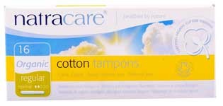 Natracare Tampons Normal mit Applikator, 100% Baumwolle 16 Stück