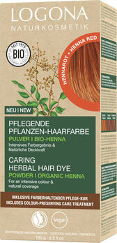 LOGONA Pflegende Pflanzen-Haarfarbe Pulver 04 Hennarot 100g