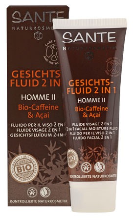 SANTE Homme 2 Gesichtsfluid 2in1 Bio-Caffeine & Açai 50ml