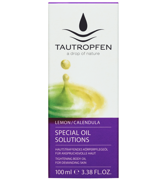 Tautropfen Special Oil/ Zitrone-Ringelblume Hautstraffendes Körperpflegeöl 100ml