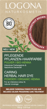 LOGONA Pflanzen-Haarfarbe Pulver 070 kastanienbraun 100g