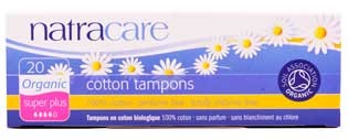 Natracare Tampons Super Plus 100% Baumwolle 20 Stück