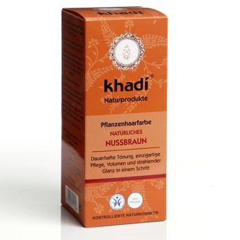 Khadi Pflanzenhaarfarbe Natürliches Nussbraun 100g