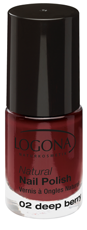LOGONA Natural Nails Polish no. 02 deep berry 4ml