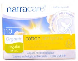 Natracare Tampons Normal Mini 100% Baumwolle 10 Stück