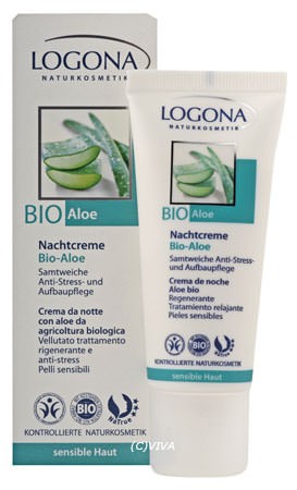 LOGONA Hautberuhigende Nachtcreme Bio-Sonnenhut & Tigergras 30ml