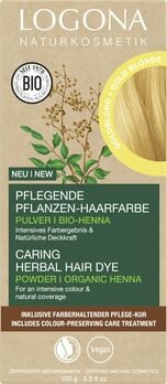 LOGONA Pflanzen-Haarfarbe Pulver 01 goldblond 100g