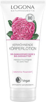 LOGONA Verwöhnende Körperlotion Bio-Demaszener Rose & Bio-Sheabutter 200ml