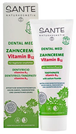 SANTE Dental Med Zahncreme Vitamin B12 mit Fluorid 75ml