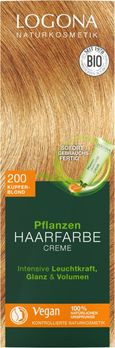 LOGONA Pflanzen-Haarfarbe Creme 200 kupferblond 150ml