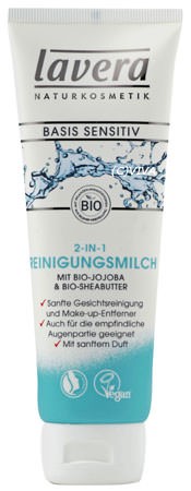 Lavera Reinigungsmilch 2 in 1 Basis Sensitiv 125ml/A
