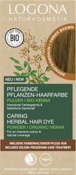 LOGONA Pflanzen-Haarfarbe Pulver 06 Bernsteinbraun 100g