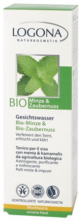 LOGONA Klärendes Gesichtswasser Bio-Minze & Salicylsäure aus Weidenrinde 125ml